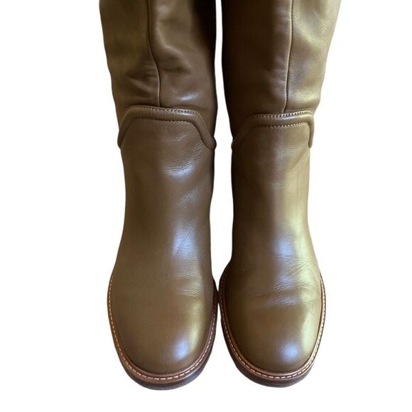 NEW $650 VINCE Fabian Leather Knee High Boots “Ginger” Brown NWOB US 6.5M - Picture 11 of 16